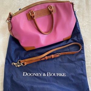 Dooney & Bourke Pink Vacchetta Leather Satchel